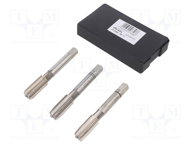 Tap; HSS-G; M11; 1.5; 70mm; Pcs: 3; Conform to: DIN 352; 6,2mm