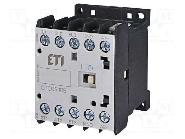 Contactor: 3-pole; NO x3; Auxiliary contacts: NO; 24VDC; 20A; CEC