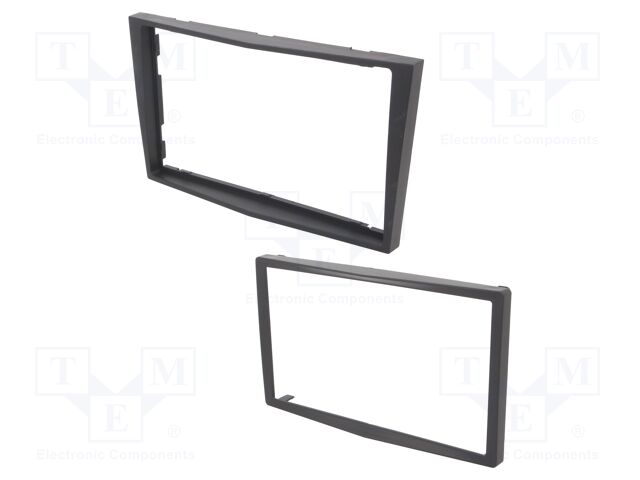 Radio frame; Opel; 2 DIN; dark grey,london smoke,grey (dark)