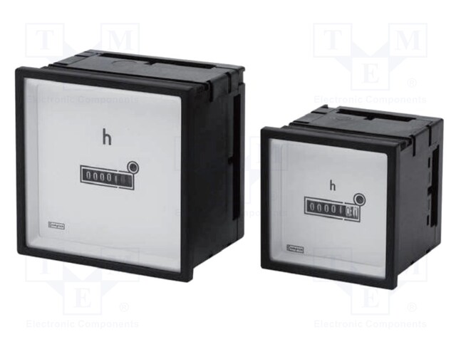 Meter: panel; Range: 0,01÷99999,99h; 200÷250V; 60Hz; IP40; 48x48mm