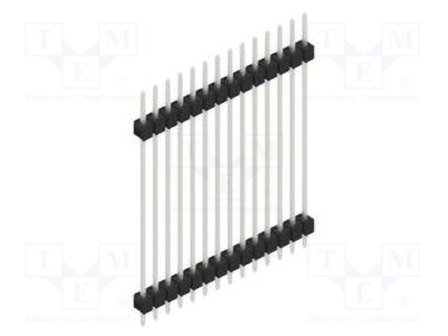 Connector: pin strips; pin header; male; PIN: 14; 2.54mm; THT; 1x14