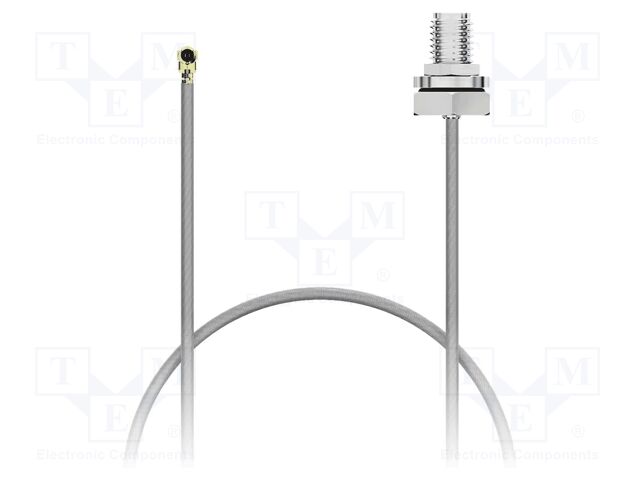 Cable; IPEX MHF,SMA female; grey; -40÷85°C; 0÷6GHz; 100mm; 50Ω