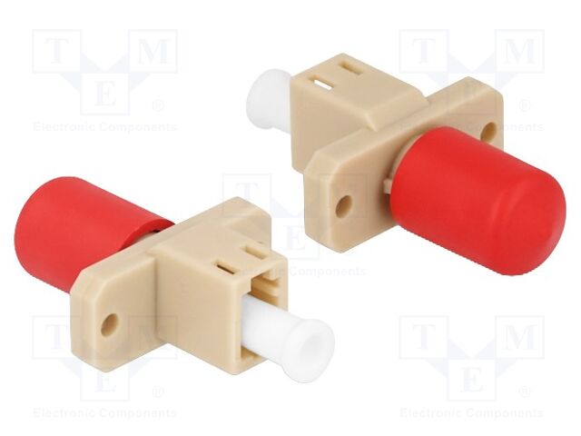 Adapter; LC/PC,ST/PC; beige; -40÷80°C