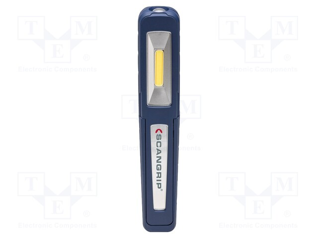 Torch: LED; 4h; L: 155mm; 75/150lm; IP65; 6000K; -10÷40°C; W: 27mm