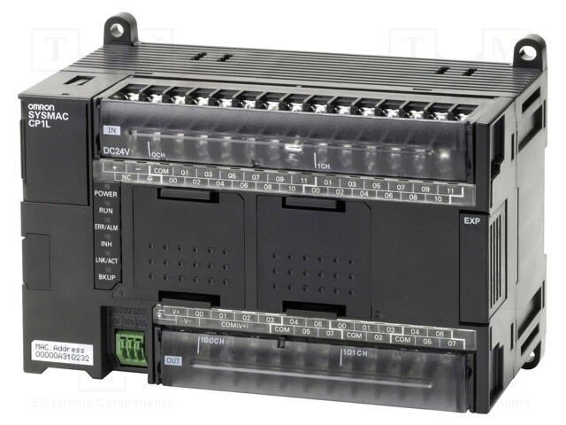 PLC Programmer, CP1L Series, 24 Inputs, 16 Outputs, 24 VDC
