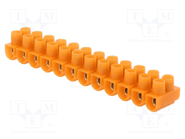 Terminal block; screw terminal; 2.5mm2; 24A; ways: 12; -40÷55°C