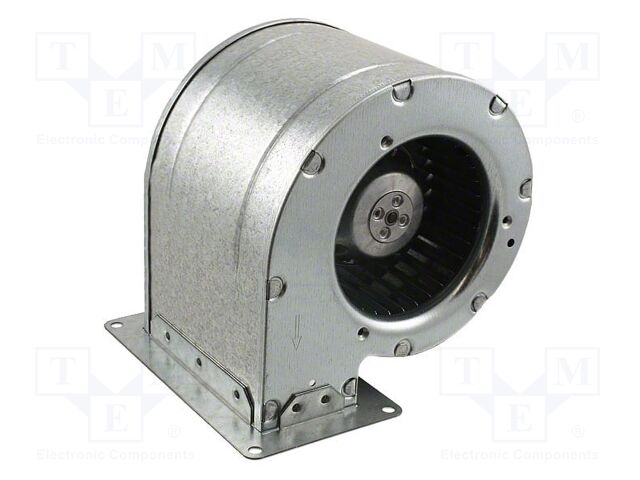 Fan: AC; radial; 230VAC; 143x137x108mm; ball; 1650rpm; IP44; steel