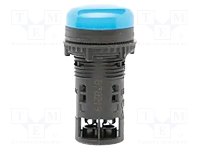 Control lamp; ELPI; Illumin: LED; Ø22.5mm; IP65; blue; Kind: flat