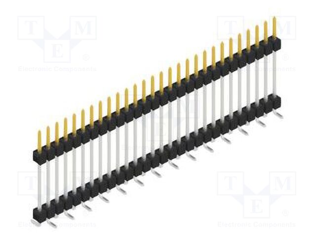 Connector: pin strips; pin header; male; PIN: 28; 2.54mm; SMT; 1x28