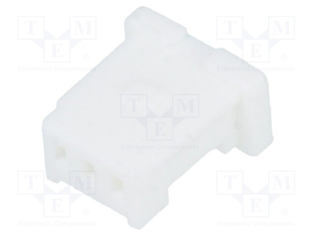Plug; wire-board; female; Pico-Clasp; 1mm; PIN: 3; w/o contacts
