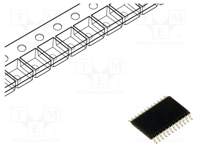 IC: digital; Ch: 10; IN: 10; CMOS; SMD; TSSOP24; 2.7÷3.6V; LVT