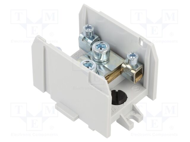 Splice terminal: distribution block; 232A; screw terminal; grey