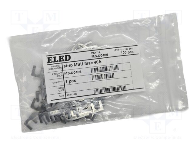 Fuse: fuse; 40A; 32VDC; automotive,strip fuse; 41mm; M5 screw