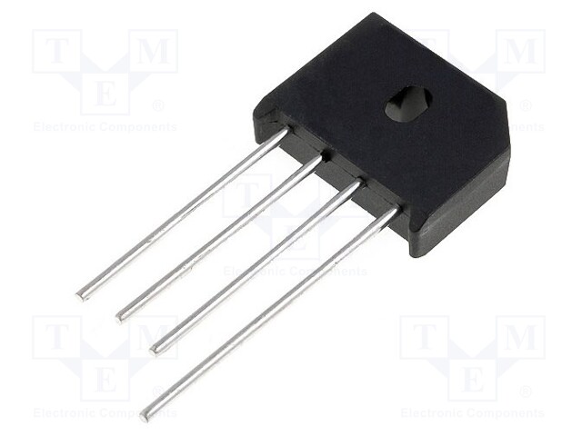 Single-phase bridge rectifier; Urmax: 1kV; If: 6A; Ifsm: 135A; KBU