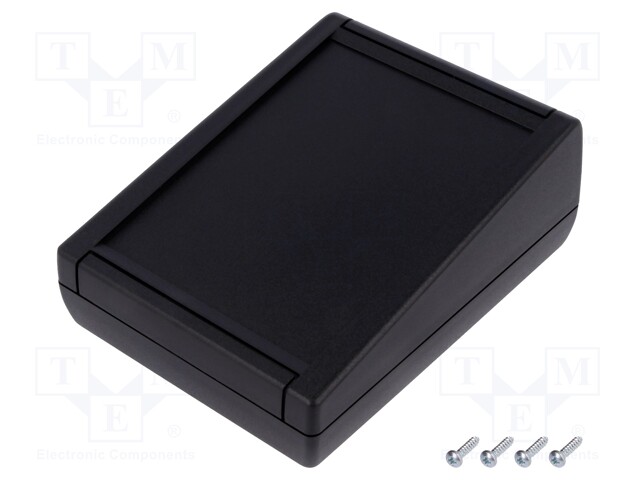 Enclosure: desktop; TEKMAR; X: 100mm; Y: 130mm; Z: 50mm; ABS; black