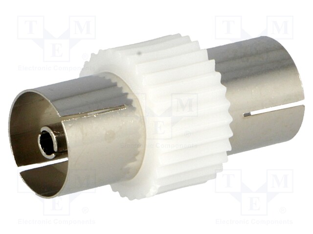 Coupler; coaxial 9.5mm socket,both sides; straight
