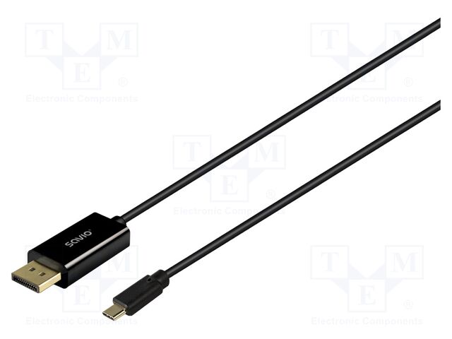 Cable; DisplayPort plug,USB C plug; DisplayPort 1.2; Len: 2m