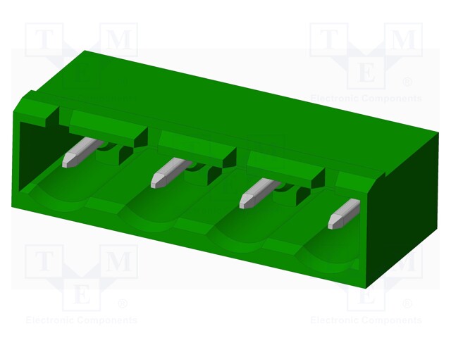 Connector: pluggable terminal block; socket; male; angled 90°