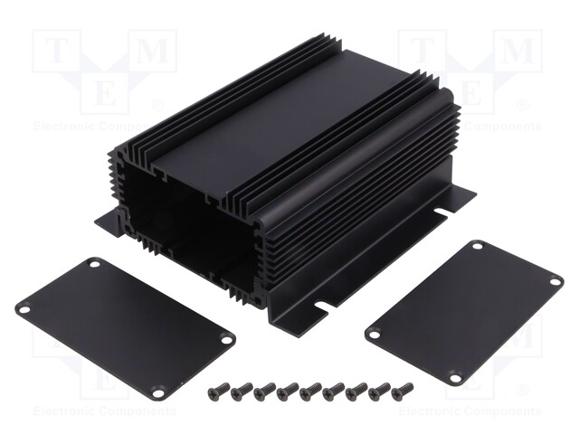 Enclosure: with panel; 1455NHD; X: 86mm; Y: 120mm; Z: 51mm; aluminium