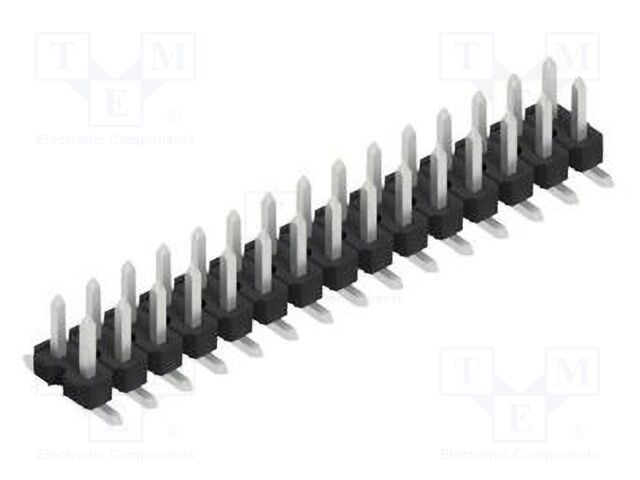 Connector: pin strips; pin header; male; PIN: 30; 2.54mm; SMT; 2x15