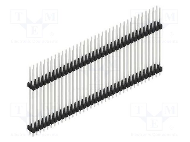 Connector: pin strips; pin header; male; PIN: 72; 2.54mm; THT; 2x36