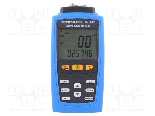 Vibrometer; Display: LCD; 1,999mm,199,9m/s2,199,9mm/s; 0.01÷1kHz