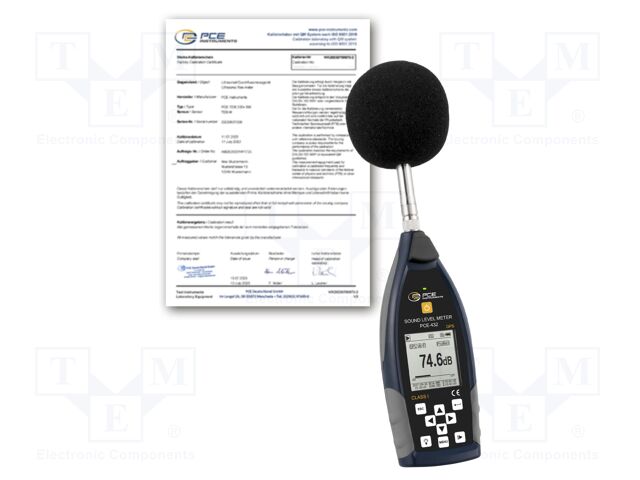 Meter: sound level; LCD; Range: 22÷136dBA; 10Hz÷20kHz; 200x36x80mm