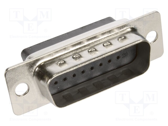 D Sub Connector Housing, 26 Ways, High Density D Sub, DA, Plug, Steel Body