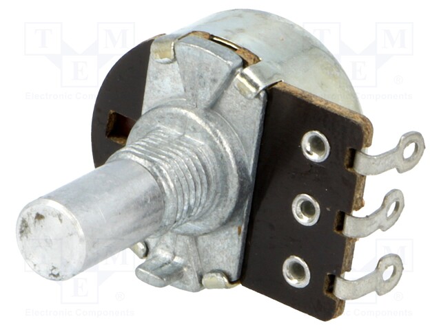 Potentiometer: shaft; single turn; 1MΩ; 200mW; ±30%; soldered; 6mm