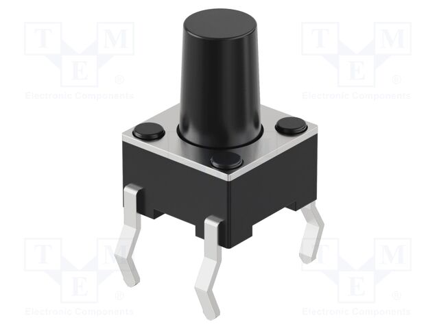 Microswitch TACT; SPST-NO; Pos: 2; 50mA/12VDC; THT; 1.57N; 6x6mm
