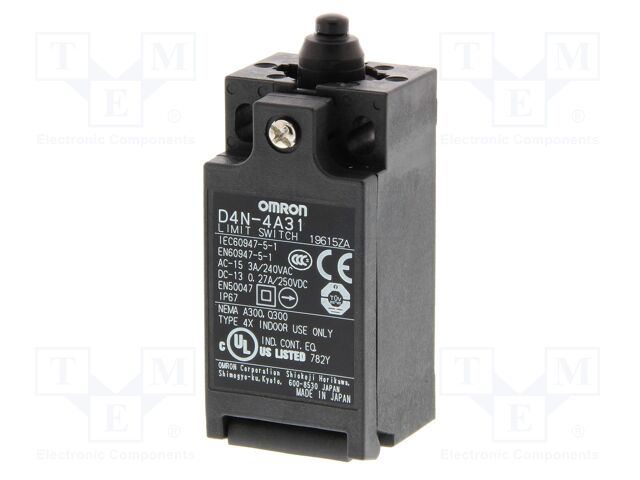 Limit switch; 10A; max.240VAC; max.250VDC; M20; IP67; -30÷70°C
