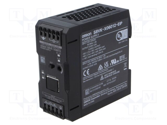 POWER SUPPLY, AC-DC, 12V, 4.5A