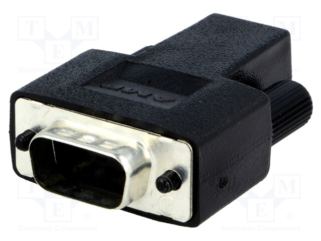 D-Sub; PIN: 9; plug; HDP-20; male; shielded,w/o contacts; for cable