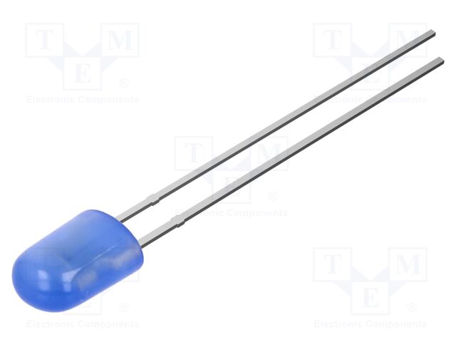 LED; blue; oval; 5.2x3.8mm; 450mcd; Front: convex; 3.1VDC; 20mA