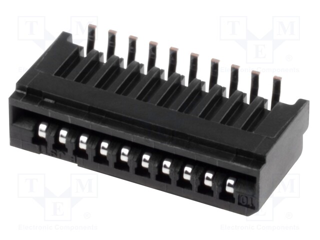 Connector: FFC (FPC); vertical; PIN: 10; NON-ZIF; SMT; 0.5A; 1mm; 50V