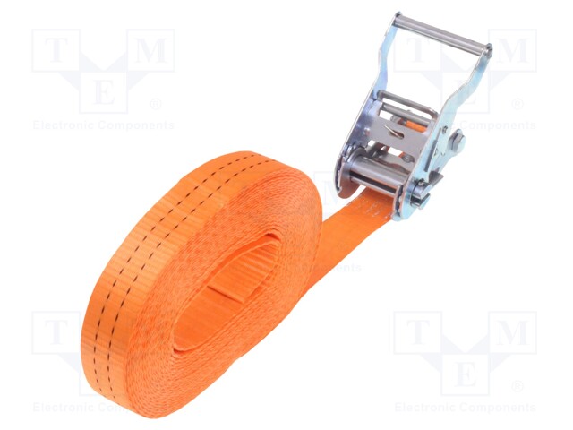 Fastening belt; L: 8m; Width: 35mm; orange; 2000kg