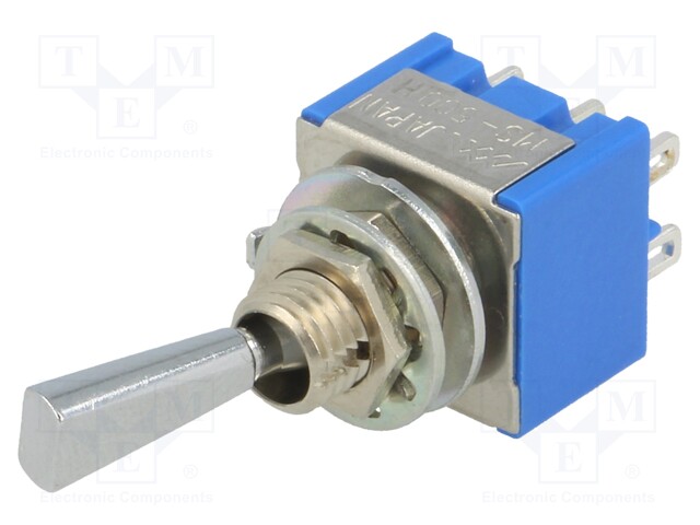 Switch: toggle; Pos: 3; DP3T; ON-OFF-ON; 6A/125VAC; -10÷55°C; 1kV