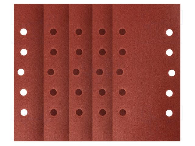 Cleaning cloth: sandpaper; Granularity: 180; Mounting: bur; 5pcs.