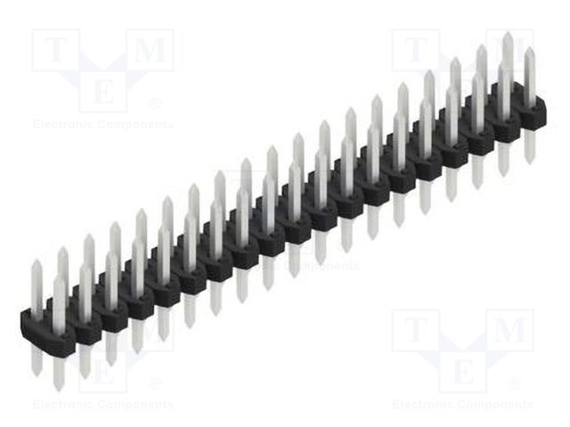 Connector: pin strips; pin header; male; PIN: 38; 2mm; THT; 2x19