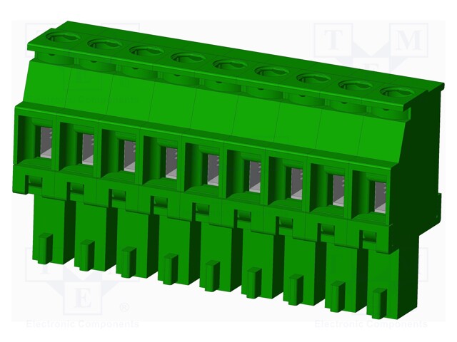 Connector: pluggable terminal block; plug; female; angled 90°