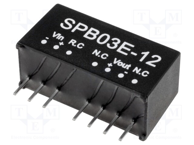 Converter: DC/DC; 3W; Uin: 4.5÷9V; 12VDC; Iout: 250mA; SIP; 4.8g