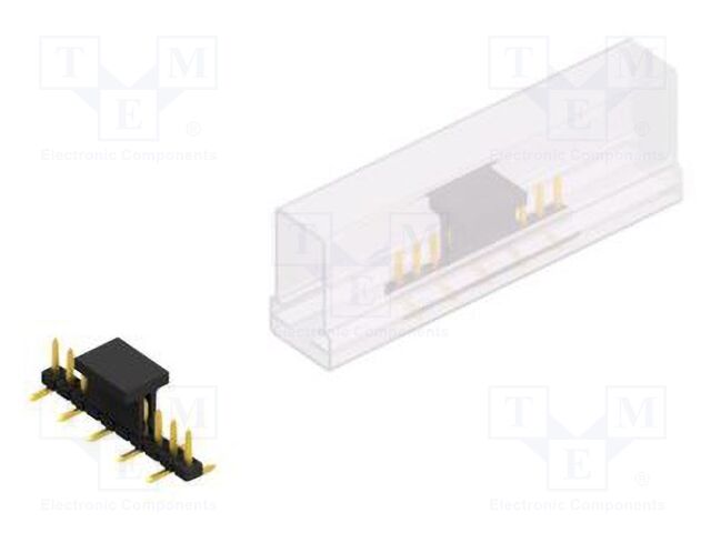 Connector: pin strips; pin header; male; PIN: 10; 2mm; SMT; 1x10