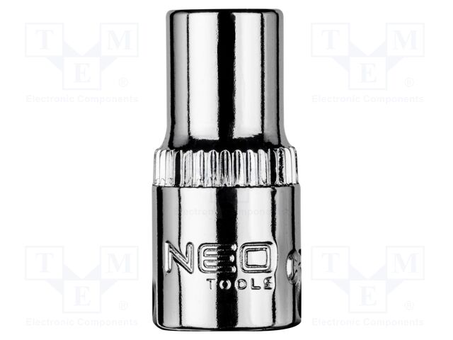 Socket; 6-angles,socket spanner; HEX 6mm; 1/4"