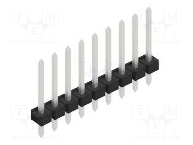 Connector: pin strips; pin header; male; PIN: 9; 2.54mm; THT; 1x9