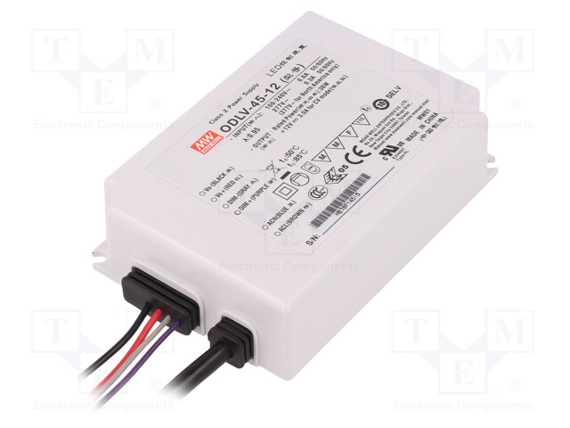 Power supply: switched-mode; LED; 36W; 12VDC; 3A; 90÷295VAC; IP67
