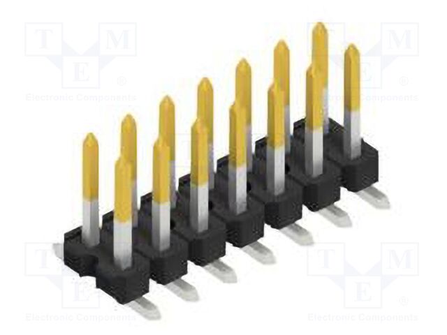 Connector: pin strips; pin header; male; PIN: 14; 2.54mm; SMT; 2x7