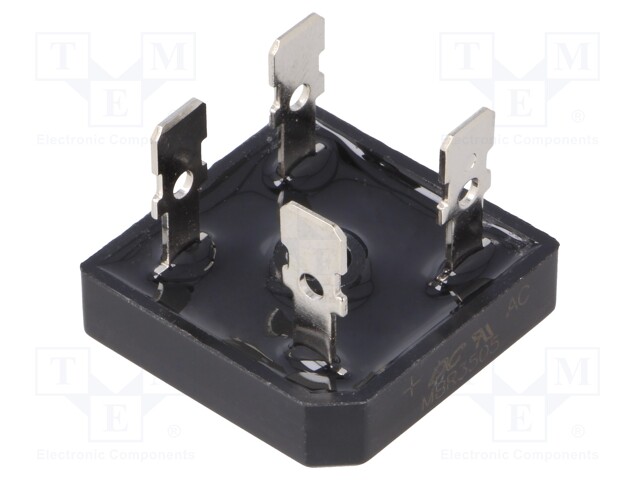 Single-phase bridge rectifier; Urmax:50V; If:35A; Ifsm:400A
