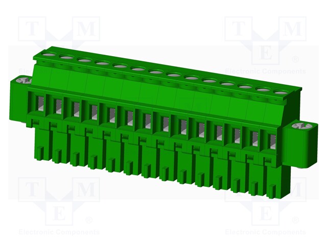 Connector: pluggable terminal block; plug; female; angled 90°