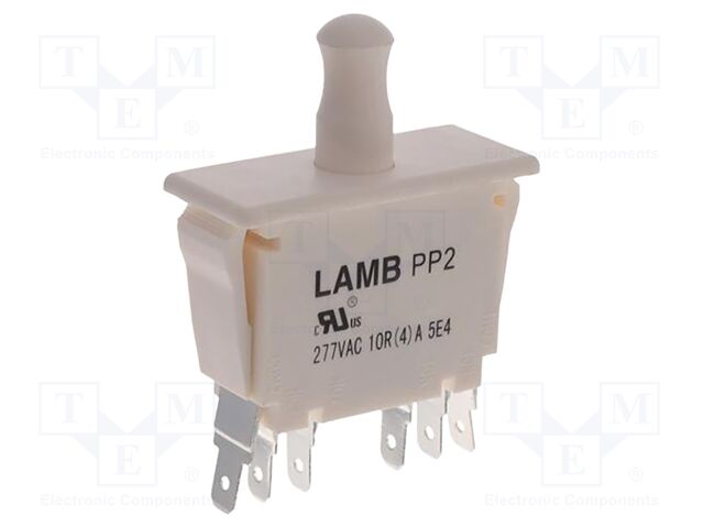 DETECTOR SWITCH, DPDT, PUSH PULL