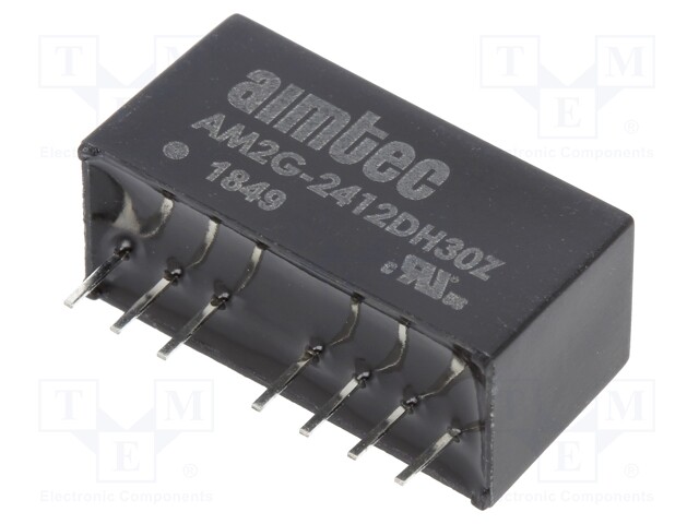 Converter: DC/DC; 2W; Uin: 18÷36V; Uout: 12VDC; Uout2: -12VDC; SIP8